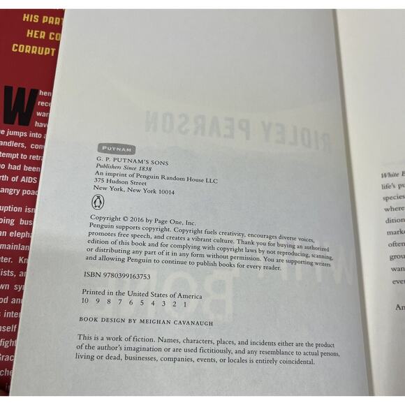 A Risk Agent Novel Ser.: White Bone by Ridley Pearson 2016 HC Book 1st Edition - Picture 2 of 4